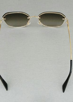 Очки женские солнцезащитные в стиле christian dior коричневые с градиентом4 фото