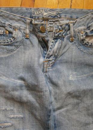 Драники) джинсы летние рваные р.12 (40)3 фото