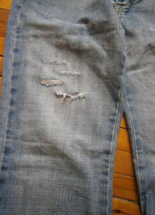 Драники) джинсы летние рваные р.12 (40)2 фото