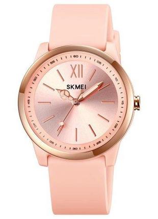 Женские наручные кварцевые часы skmei 2008pk pink