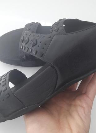 Шлепанцы fitflop mule biker chic silde 39 р. на узкую стопу2 фото