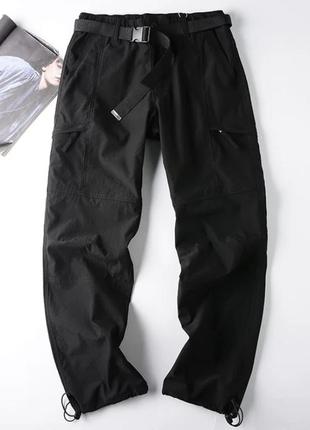 Goretex трекінгові штани карго на утяжках з ремінцем6 фото