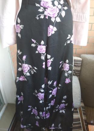 Шикарные летние брюки палаццо размера плюс сайз на укр 52-54