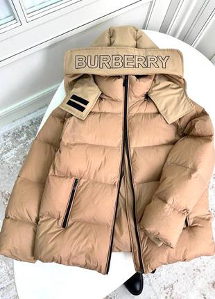 Брендовая куртка пуховик в стиле burberry