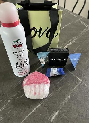 Набор пенка bilou воск для рук mareve скраб для лица бомбочка для ванн