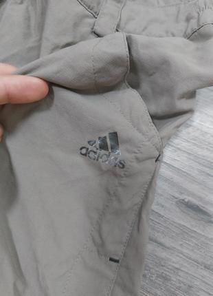Брюки трансформеры шорты треккинговые adidas бежевого цвета6 фото