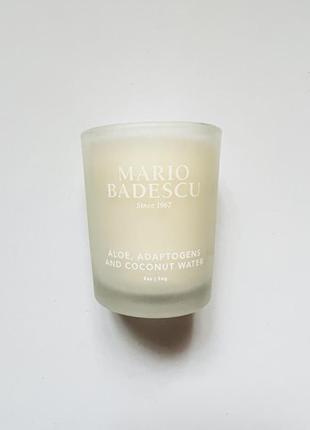 Mario badescu soy blended candle with aloe adaptogens, and coconut water свечка