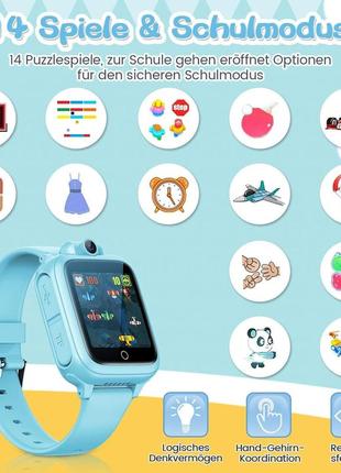 Детские смарт часы awatty smartwatch children черные4 фото