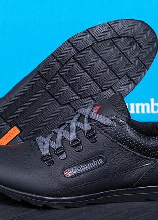 Мужские кожаные кроссовки columbia