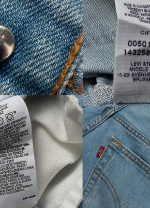 Levis 501 vintage blue jeans чоловічі штани джинси10 фото