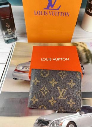 Кожаный мужской кошелек в стиле louis vuitton луи витон турция2 фото