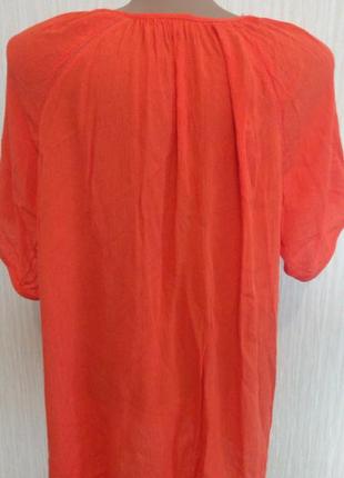 Блуза жіноча оранжевий колір 52 розміру.індія виробник.2 фото