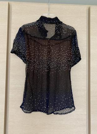 Блуза шёлковая эксклюзив премиум бренд max mara размер s6 фото