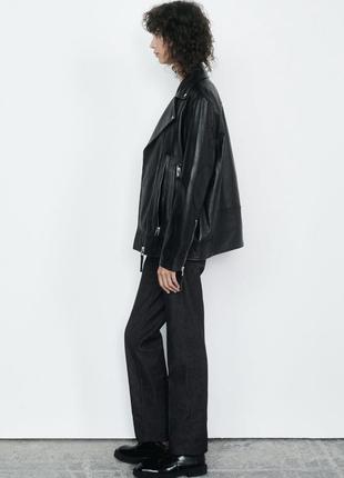 Кожаная куртка zara3 фото