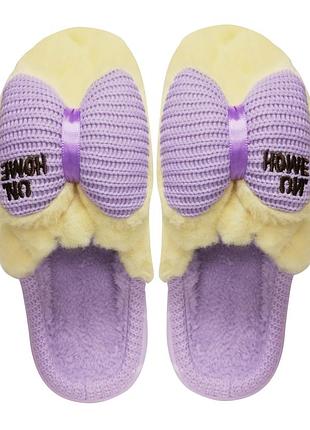 Женские тапочки "bow" желтый