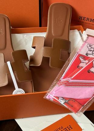 Шлепанцы в стиле hermes 25,5 см