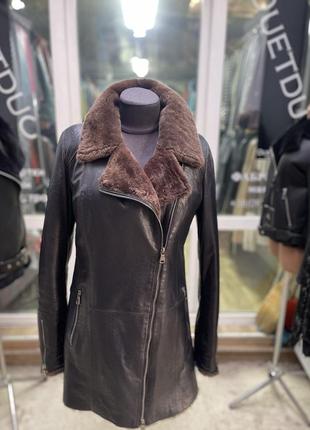 Дублянка з натуральної овчини та шкіри