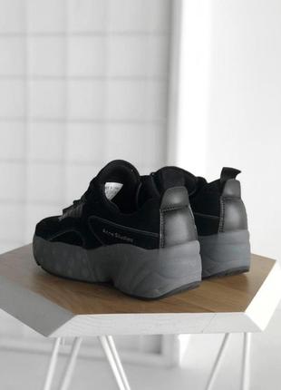 Кроссовки женские   acne studios black4 фото