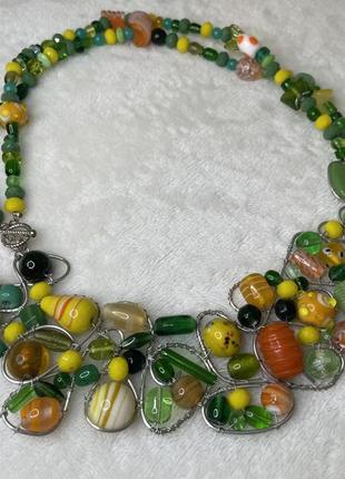 Кольє в техніці wire wrap ручної роботи