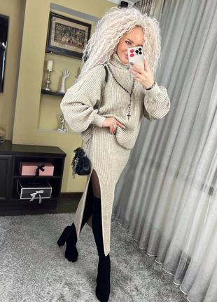 Костюм жіночий двійка спідниця+светр