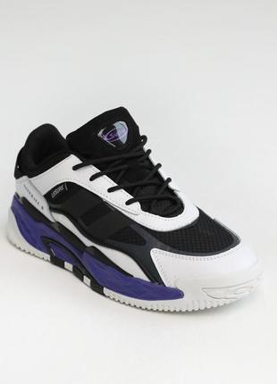 Кросівки чоловічі білі фіолетові