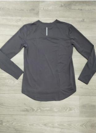 Asos лонгслив легкий серый футболка с длинными рукавами метенками кофта для бега5 фото