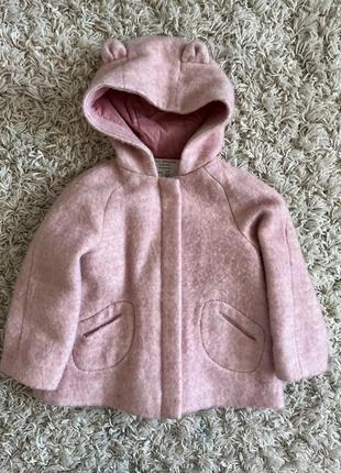 Полупальто, пальто, куртка zara 2-3 года