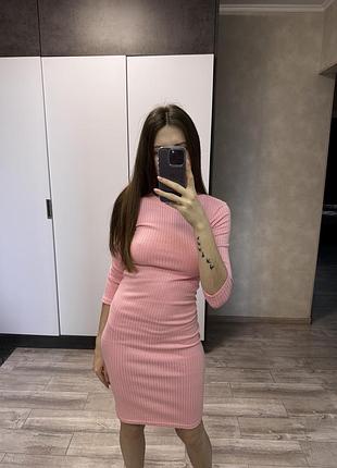 Сукня в рубчик