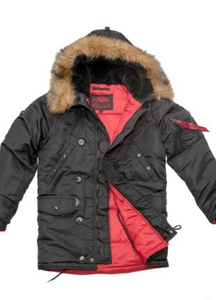 Куртка аляска зимняя мужская удлиненная теплая на мороз3 фото