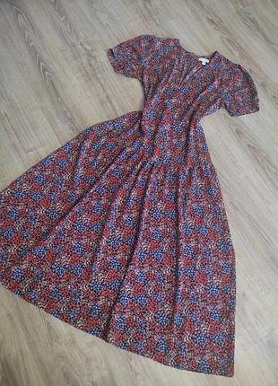 Шикарное длинное платье в цветочный принт от topshop