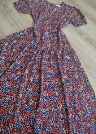 Шикарное длинное платье в цветочный принт от topshop2 фото