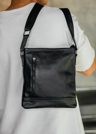 Сумка на плечо мессенджер натуральная кожа