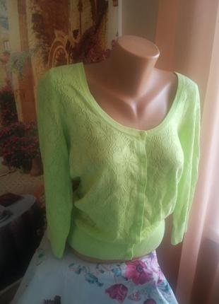 Кофточка салат р l