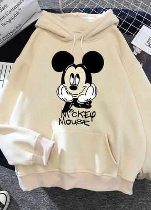 Худи микки mickey  oversize двухнить3 фото