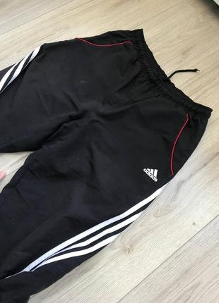 Черные винтажные брюки adidas