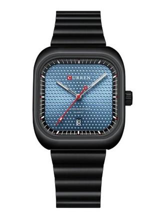 Чоловічий наручний кварцовий годинник curren 8460 black-blue