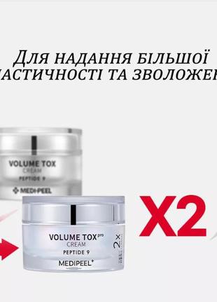 Антивіковий крем з пептидами та ектоїном medi-peel peptide 9 volume tox cream pro 50 мл3 фото