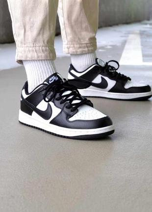 ✅чоловічі кросівки ✅nike sb dunk (white/black)