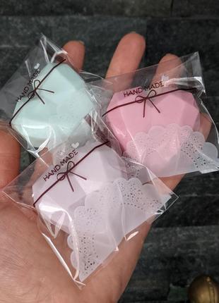 Мыло сердце, валентинка, подарочный набор, мыло ручной работы