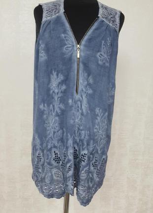 Италия блуза с вышивкой