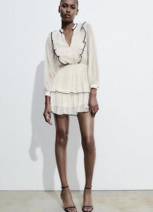 Платье в горошек от zara