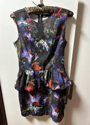 Платье стильное н&amp;м с баской