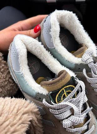 Зимние мужские замшевые кроссовки с мехом в стиле new balance 574 🆕 нью баланс 5744 фото