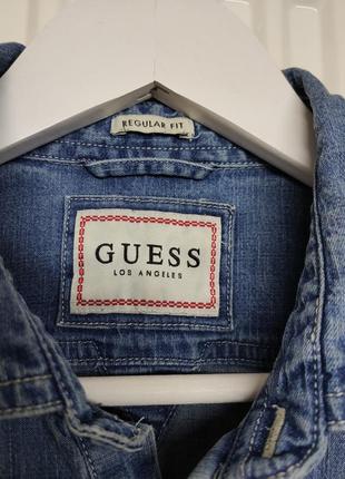 Мужская джинсовая рубашка guess3 фото