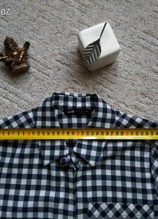 Рубашка свободного кроя, рубашка хлопок в клетку, красивая рубашка блуза кантри6 фото