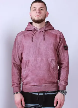 Monki Zen recycled daisy knitted sweater singlet in black stone island garment dyed hoodie in magenta 13990