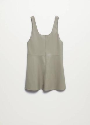 Шкірний сарафан від mango