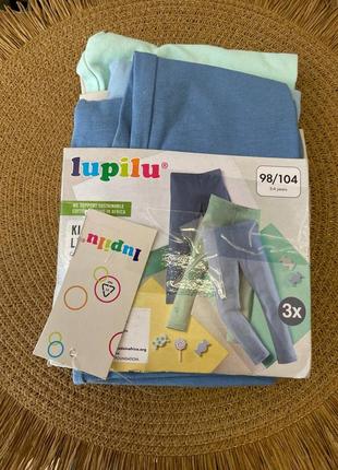 Комплект лосин для дівчинки  lupilu на 2-4 роки 98/104 см1 фото