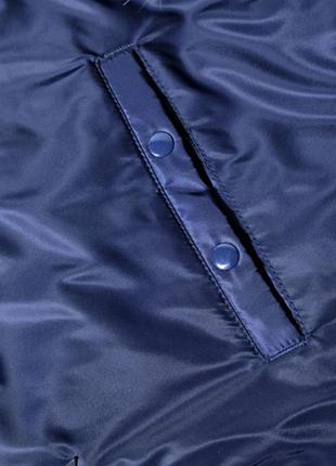 Куртка аляска зимова чоловіча подовжена синя blue на мороз - 20 ❄️5 фото