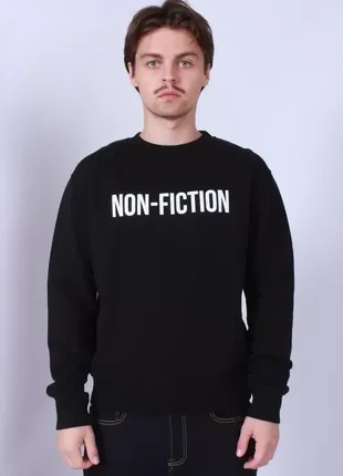 Світшот off-white non fiction slim crewneck sweatshirt black